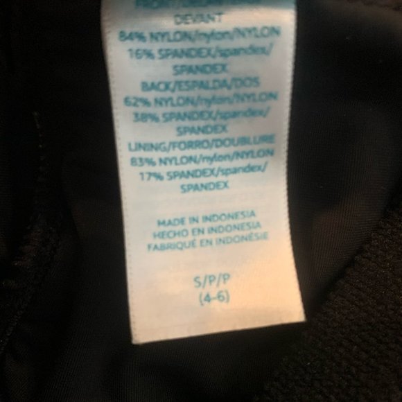 New Costal Blue Black One Piece Control Swimsuit Small Shaping Slimming Support - Picture 10 of 10